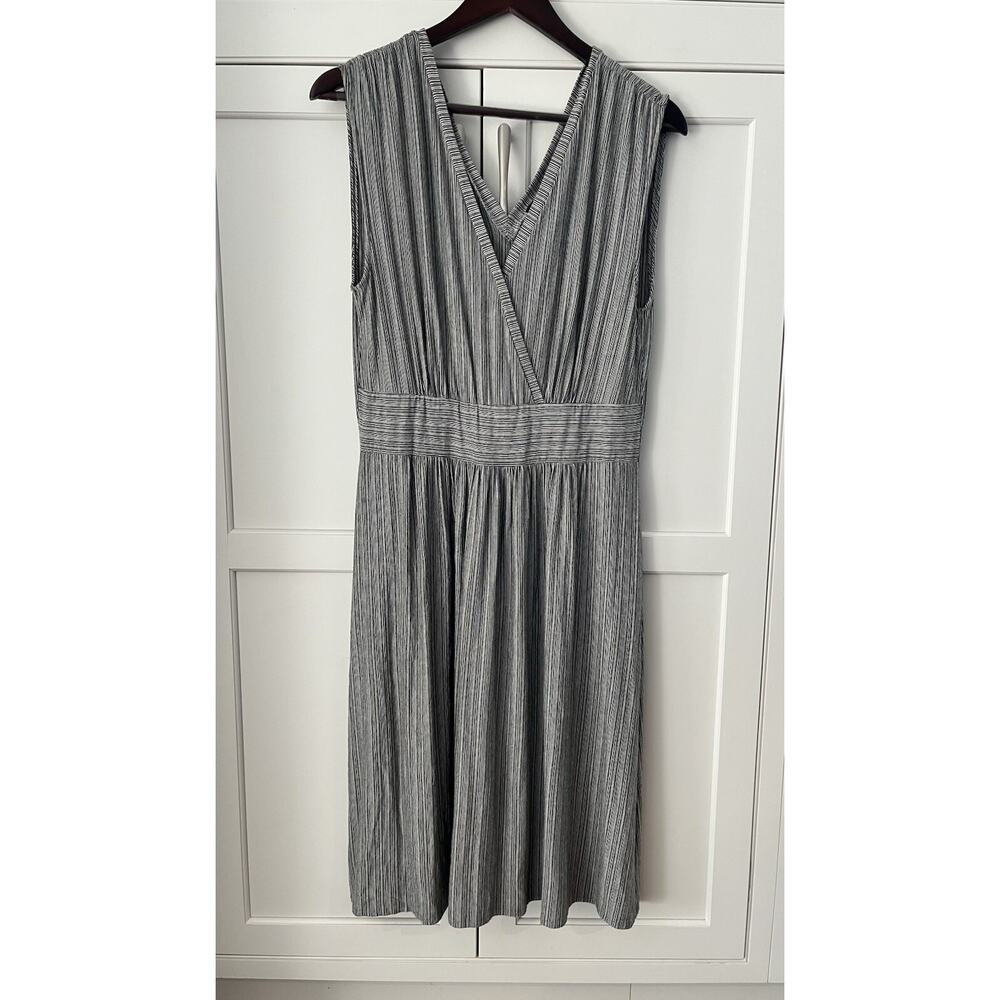 COLIN HOULDER New York VTG Wrap Dress Womens Sz. M grey